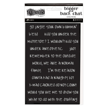 Dylusions Bigger Back Chat Stickers 8/Pkg - Christmas 2