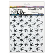 Dina Wakley MEdia Tissue Pack 7.5X10 20/Pkg - Flying Things