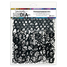 Dina Wakley Media Transparencies 8.5X10.75 - Pattern Play Set 1