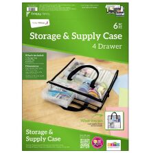 Totally Tiffany SASC Storage and Supply Case 12X12 - 4 Drawers