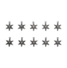 Tim Holtz Idea-Ology Metal Adornments 10/Pkg - Snowflakes TH94200