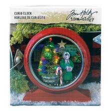 Tim Holtz Idea-Ology Curio Clock - Glossy Red Christmas TH94282