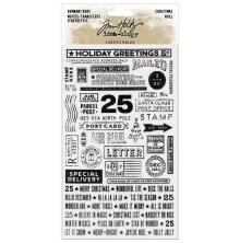 Tim Holtz Idea-Ology Remnant Rubs 2/Pkg - Christmas TH94296