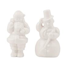 Tim Holtz Idea-Ology Salvaged Santa &amp; Snowman 2/Pkg - Christmas TH94301