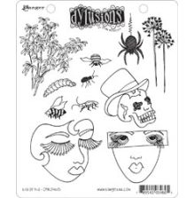 Dylusions Cling Stamps 8.5X7  - Bits of This