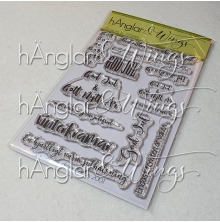 hnglar &amp; Wings Clear Stamps - Ge mig mer Jul