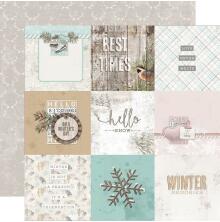 Simple Stories SV Winter Woods Cardstock 12X12 - 4X4 Elements