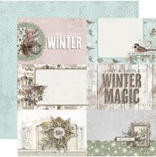 Simple Stories SV Winter Woods Cardstock 12X12 - 4X6 Elements