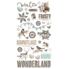 Simple Stories Chipboard Stickers 6X12 - SV Winter Woods
