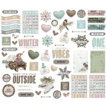 Simple Stories Bits &amp; Pieces Die-Cuts 57/Pkg - SV Winter Woods