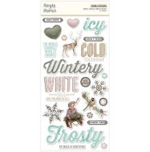 Simple Stories Foam Stickers 49/Pkg - SV Winter Woods