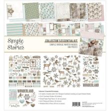 Simple Stories Collectors Essential Kit 12X12 - SV Winter Woods
