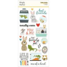 Simple Stories Foam Stickers 45/Pkg - Pet Shoppe