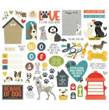 Simple Stories Bits &amp; Pieces Die-Cuts 53/Pkg - Pet Shoppe Dog