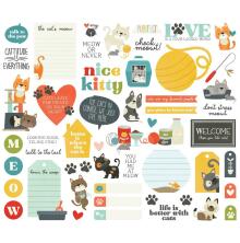 Simple Stories Bits &amp; Pieces Die-Cuts 52/Pkg - Pet Shoppe Cat