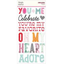 Simple Stories Foam Stickers 20/Pkg - Heart Eyes