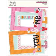 Simple Stories Layered Frames 6/Pkg - Heart Eyes