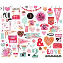 Simple Stories Bits &amp; Pieces Die-Cuts 67/Pkg - Heart Eyes