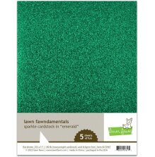 Lawn Fawn Cardstock - Sparkle Emerald