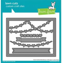 Lawn Fawn Dies - Heart Garland Landscape LF3021