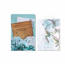 Sizzix Thinlits Die Set - Library Pocket ATC Card &amp; Tabs 666151