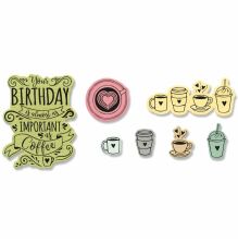 Sizzix Framelits Die &amp; Stamp Set - Caf 666104