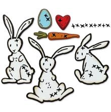 Tim Holtz Sizzix Thinlits Dies - Bunny Stitch 666293