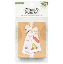 Crate Paper Book Of Tags 3X5.5 54/Pkg - Mittens & Mistletoe