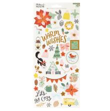 Crate Paper Cardstock Stickers - Mittens &amp; Mistletoe