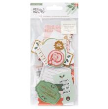 Crate Paper Ephemera Cardstock Die-Cuts 40/Pkg - Mittens &amp; Mistletoe Journaling