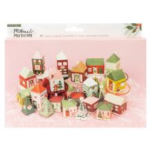 Crate Paper Mittens &amp; Mistletoe Advent Calendar 40/Pkg - 25 Houses