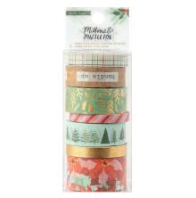 Crate Paper Washi Tape 7/Pkg - Mittens &amp; Mistletoe