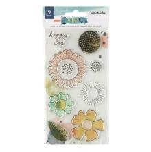 Vicki Boutin Clear Stamps 9/Pkg - Print Shop Happy Day