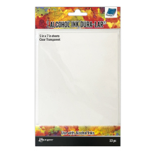 Tim Holtz Alcohol Ink Dura - Lar 5X7 10/Pkg - Clear Transparent