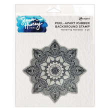 Simon Hurley create. Background Stamp 6X6 - Flowering Mandala