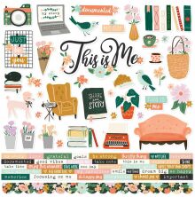 Simple Stories Sticker Sheet 12X12 - My Story