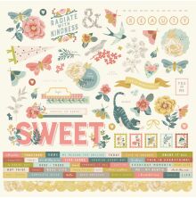 Simple Stories Sticker Sheet 12X12 - Wildflower