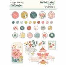 Simple Stories Self-Adhesive Brads - Wildflower