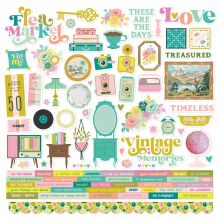 Simple Stories Sticker Sheet 12X12 - Flea Market