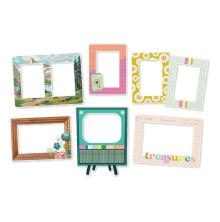 Simple Stories Layered Frames 6/Pkg - Flea Market