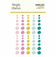 Simple Stories Enamel Dots 60/Pkg - Flea Market