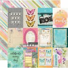 Simple Stories SV Life in Bloom Cardstock 12X12 - 3x4 Elements