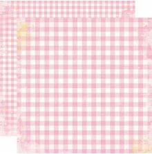 Simple Stories SV Life in Bloom Gingham Cardstock 12X12 - Bubblegum Gingham