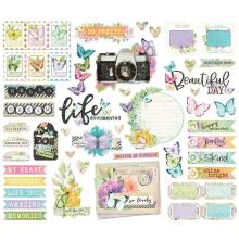 Simple Stories Bits &amp; Pieces Die-Cuts 44/Pkg - SV Life in Bloom