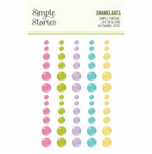 Simple Stories Enamel Dots 60/Pkg - SV Life in Bloom