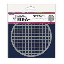 Dina Wakley MEdia Stencils - Coasters 1