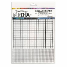 Dina Wakley MEdia Collage Paper - Grid