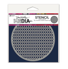 Dina Wakley MEdia Stencils - Coasters 3