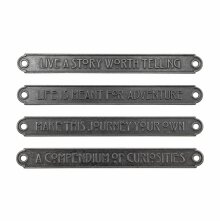 Tim Holtz Idea-Ology Metal Word Plaques 4/Pkg - Large TH94329