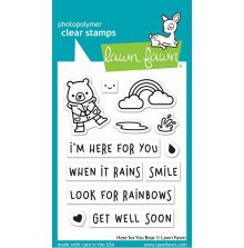 Lawn Fawn Clear Stamps 3X4 - Here For You Bear LF2845